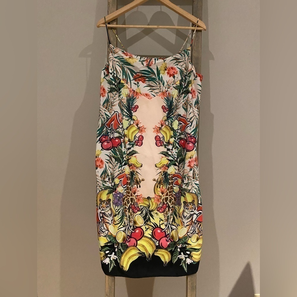 ASOS tropical summer midi slip dress